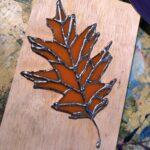 soldered oak leaf