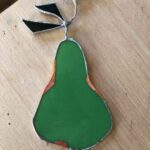 pear having more copper foil added to strengthen the edge and to give the shape more visual interest